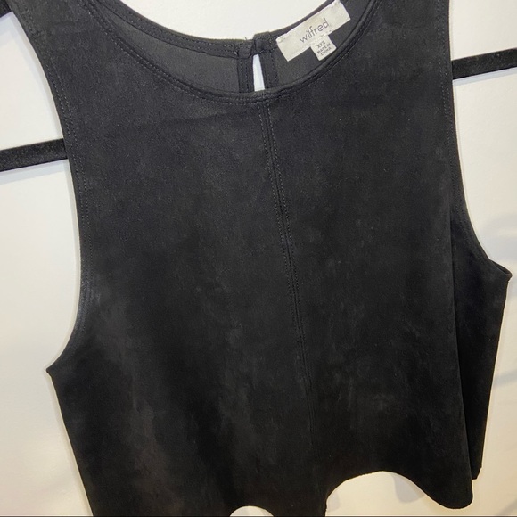 ARITZIA Wilfred Octave Suede Sleeveless Top - Picture 3 of 12